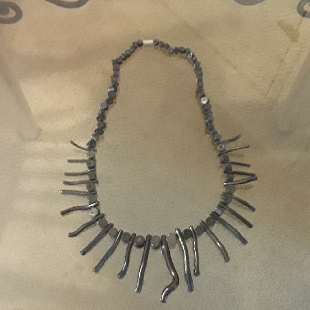 VTG Tribal Black Wooden Necklace